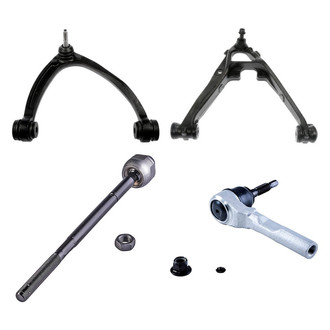Dorman® - OE Solutions™ Front Passenger Side Lower and Upper Control Arm with Ball Joint and Tie Rod End Kit