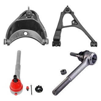 Dorman® - OE Solutions™ Front Passenger Side Lower and Upper Control Arm with Ball Joint and Tie Rod End Kit