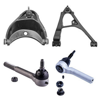 Dorman® - OE Solutions™ Front Passenger Side Lower and Upper Control Arm with Ball Joint and Tie Rod End Kit