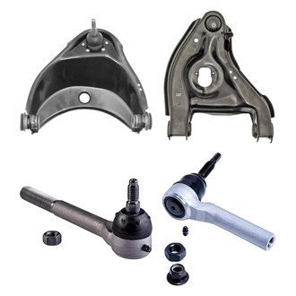 Dorman® - OE Solutions™ Front Passenger Side Lower and Upper Control Arm with Ball Joint and Tie Rod End Kit