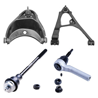 Dorman® - OE Solutions™ Front Passenger Side Lower and Upper Control Arm with Ball Joint and Tie Rod End Kit