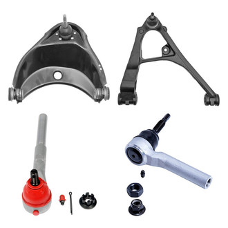 Dorman® - OE Solutions™ Front Passenger Side Lower and Upper Control Arm with Ball Joint and Tie Rod End Kit