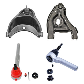Dorman® - OE Solutions™ Front Passenger Side Lower and Upper Control Arm with Ball Joint and Tie Rod End Kit
