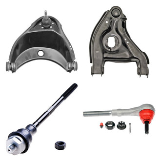 Dorman® - OE Solutions™ Front Passenger Side Lower and Upper Control Arm with Ball Joint and Tie Rod End Kit