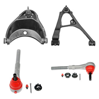 Dorman® - OE Solutions™ Front Passenger Side Lower and Upper Control Arm with Ball Joint and Tie Rod End Kit
