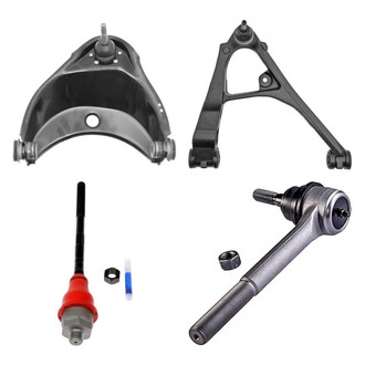 Dorman® - OE Solutions™ Front Passenger Side Lower and Upper Control Arm with Ball Joint and Tie Rod End Kit