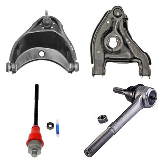 Dorman® - OE Solutions™ Front Passenger Side Lower and Upper Control Arm with Ball Joint and Tie Rod End Kit