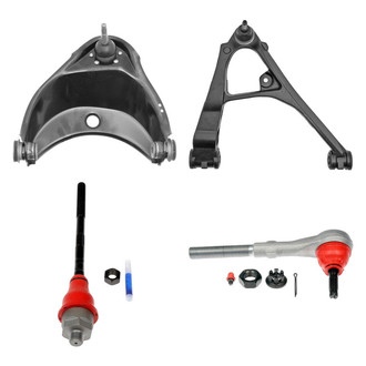 Dorman® - OE Solutions™ Front Passenger Side Lower and Upper Control Arm with Ball Joint and Tie Rod End Kit