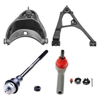 Dorman® - OE Solutions™ Front Passenger Side Lower and Upper Control Arm with Ball Joint and Tie Rod End Kit