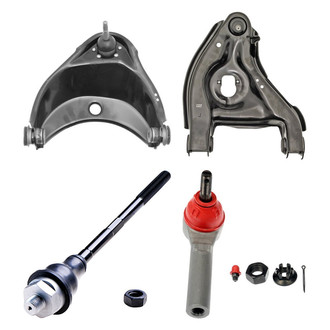 Dorman® - OE Solutions™ Front Passenger Side Lower and Upper Control Arm with Ball Joint and Tie Rod End Kit
