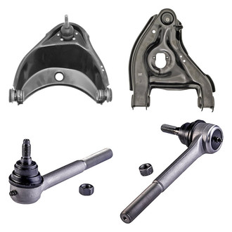Dorman® - OE Solutions™ Front Passenger Side Lower and Upper Control Arm with Ball Joint and Tie Rod End Kit