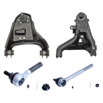 Dorman® - OE Solutions™ Front Passenger Side Lower and Upper Control Arm with Ball Joint and Tie Rod End Kit