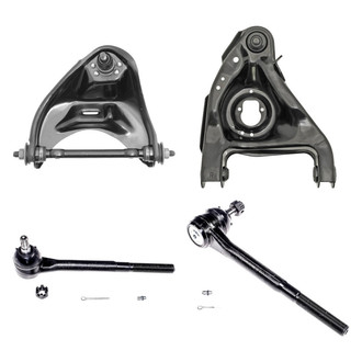 Dorman® - OE Solutions™ Front Passenger Side Lower and Upper Control Arm with Ball Joint and Tie Rod End Kit
