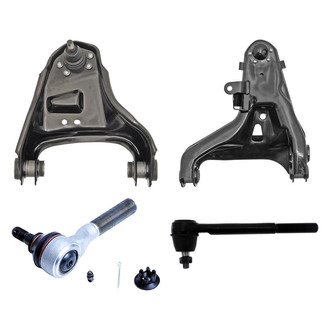 Dorman® - OE Solutions™ Front Passenger Side Lower and Upper Control Arm with Ball Joint and Tie Rod End Kit