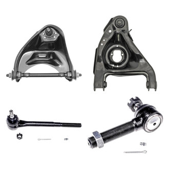 Dorman® - OE Solutions™ Front Passenger Side Lower and Upper Control Arm with Ball Joint and Tie Rod End Kit