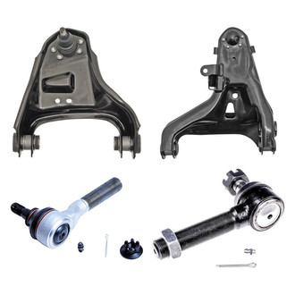 Dorman® - OE Solutions™ Front Passenger Side Lower and Upper Control Arm with Ball Joint and Tie Rod End Kit