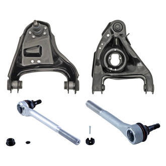 Dorman® - OE Solutions™ Front Passenger Side Lower and Upper Control Arm with Ball Joint and Tie Rod End Kit