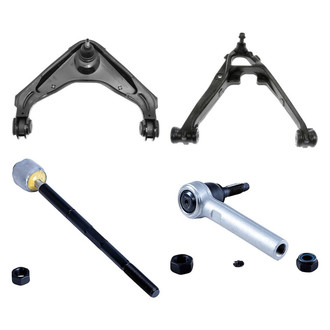 Dorman® - OE Solutions™ Front Passenger Side Lower and Upper Control Arm with Ball Joint and Tie Rod End Kit