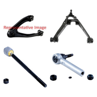 Dorman® - OE Solutions™ Front Passenger Side Lower and Upper Control Arm with Ball Joint and Tie Rod End Kit