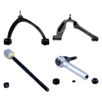 Dorman® - OE Solutions™ Front Passenger Side Lower and Upper Control Arm with Ball Joint and Tie Rod End Kit