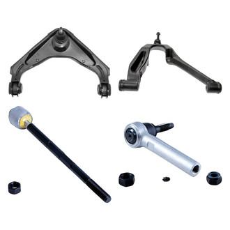 Dorman® - OE Solutions™ Front Passenger Side Lower and Upper Control Arm with Ball Joint and Tie Rod End Kit