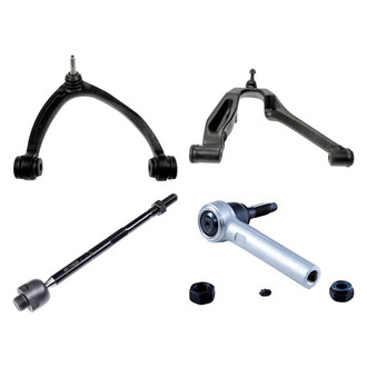 Dorman® - OE Solutions™ Front Passenger Side Lower and Upper Control Arm with Ball Joint and Tie Rod End Kit