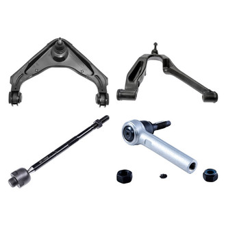 Dorman® - OE Solutions™ Front Passenger Side Lower and Upper Control Arm with Ball Joint and Tie Rod End Kit