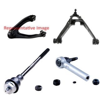 Dorman® - OE Solutions™ Front Passenger Side Lower and Upper Control Arm with Ball Joint and Tie Rod End Kit