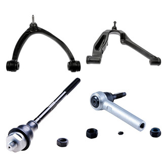 Dorman® - OE Solutions™ Front Passenger Side Lower and Upper Control Arm with Ball Joint and Tie Rod End Kit