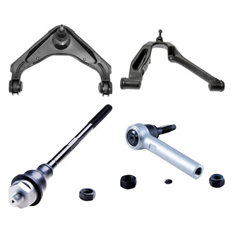 Dorman® - OE Solutions™ Front Passenger Side Lower and Upper Control Arm with Ball Joint and Tie Rod End Kit