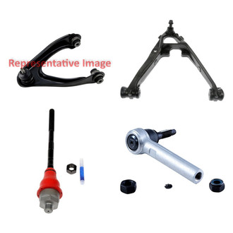 Dorman® - OE Solutions™ Front Passenger Side Lower and Upper Control Arm with Ball Joint and Tie Rod End Kit