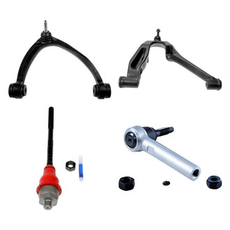 Dorman® - OE Solutions™ Front Passenger Side Lower and Upper Control Arm with Ball Joint and Tie Rod End Kit