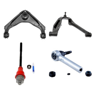 Dorman® - OE Solutions™ Front Passenger Side Lower and Upper Control Arm with Ball Joint and Tie Rod End Kit