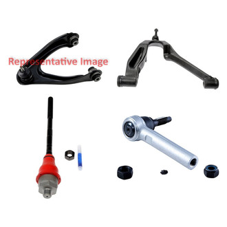 Dorman® - OE Solutions™ Front Passenger Side Lower and Upper Control Arm with Ball Joint and Tie Rod End Kit