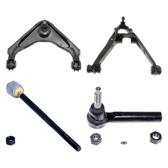 Dorman® - OE Solutions™ Front Passenger Side Lower and Upper Control Arm with Ball Joint and Tie Rod End Kit