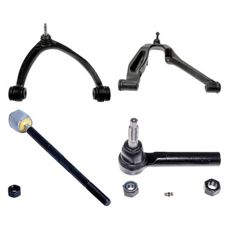 Dorman® - OE Solutions™ Front Passenger Side Lower and Upper Control Arm with Ball Joint and Tie Rod End Kit