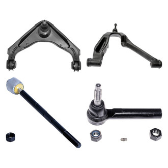 Dorman® - OE Solutions™ Front Passenger Side Lower and Upper Control Arm with Ball Joint and Tie Rod End Kit