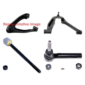 Dorman® - OE Solutions™ Front Passenger Side Lower and Upper Control Arm with Ball Joint and Tie Rod End Kit