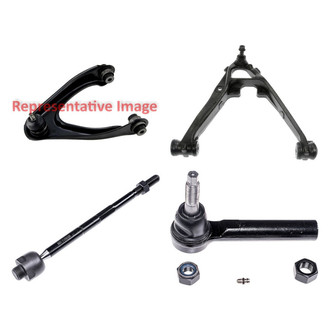 Dorman® - OE Solutions™ Front Passenger Side Lower and Upper Control Arm with Ball Joint and Tie Rod End Kit