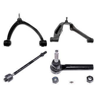 Dorman® - OE Solutions™ Front Passenger Side Lower and Upper Control Arm with Ball Joint and Tie Rod End Kit