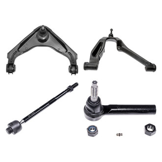 Dorman® - OE Solutions™ Front Passenger Side Lower and Upper Control Arm with Ball Joint and Tie Rod End Kit
