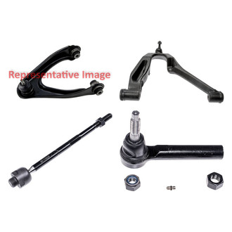 Dorman® - OE Solutions™ Front Passenger Side Lower and Upper Control Arm with Ball Joint and Tie Rod End Kit