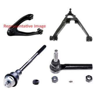 Dorman® - OE Solutions™ Front Passenger Side Lower and Upper Control Arm with Ball Joint and Tie Rod End Kit
