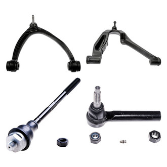Dorman® - OE Solutions™ Front Passenger Side Lower and Upper Control Arm with Ball Joint and Tie Rod End Kit