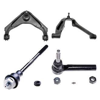 Dorman® - OE Solutions™ Front Passenger Side Lower and Upper Control Arm with Ball Joint and Tie Rod End Kit