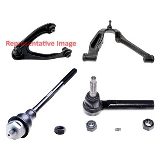 Dorman® - OE Solutions™ Front Passenger Side Lower and Upper Control Arm with Ball Joint and Tie Rod End Kit