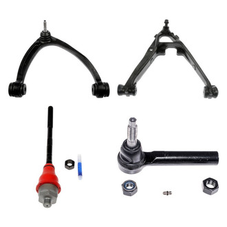Dorman® - OE Solutions™ Front Passenger Side Lower and Upper Control Arm with Ball Joint and Tie Rod End Kit