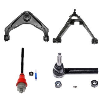 Dorman® - OE Solutions™ Front Passenger Side Lower and Upper Control Arm with Ball Joint and Tie Rod End Kit