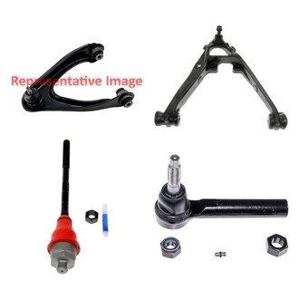 Dorman® - OE Solutions™ Front Passenger Side Lower and Upper Control Arm with Ball Joint and Tie Rod End Kit