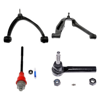 Dorman® - OE Solutions™ Front Passenger Side Lower and Upper Control Arm with Ball Joint and Tie Rod End Kit